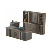 Arbeitszimmer-Set 4Tlg BüRotisch BüCherregal Sideboard Kommode Braun