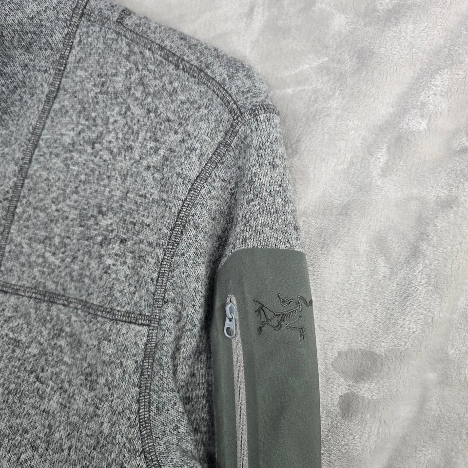 Arc'teryx covert Men's Fleece Jacket Medium Gray Full Zip Relaxed Fit Outdoor - Image 2 of 4