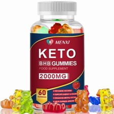 KETO BHB 2000mg PURE Ketone FAT BURNER RAPID Weight Loss Diet Pills Ketosis