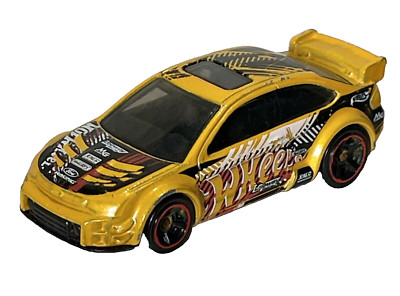2007 Hot Wheels Redline Wheels '08 Ford Focus Yellow Diecast 1:64 Malaysia