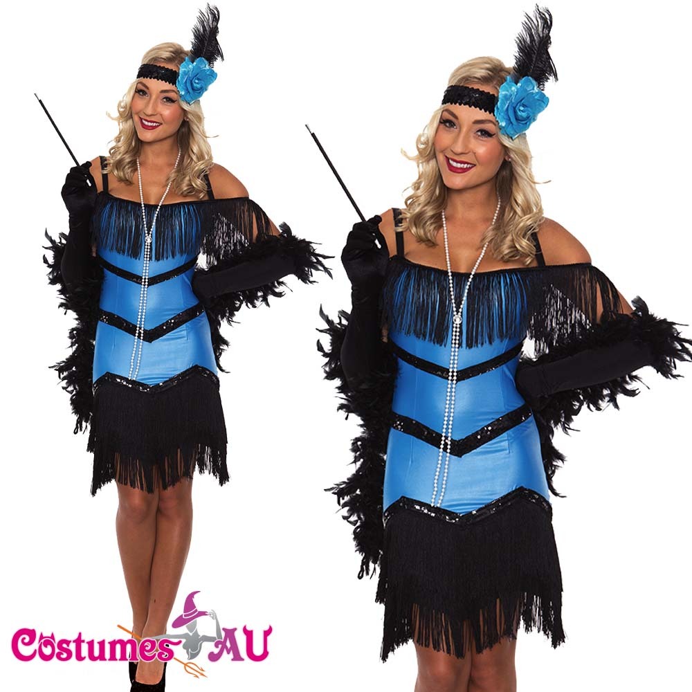 Ladies 20s 1920s Charleston Flapper White Grey Chicago Fancy Dress Costume - Foto 9