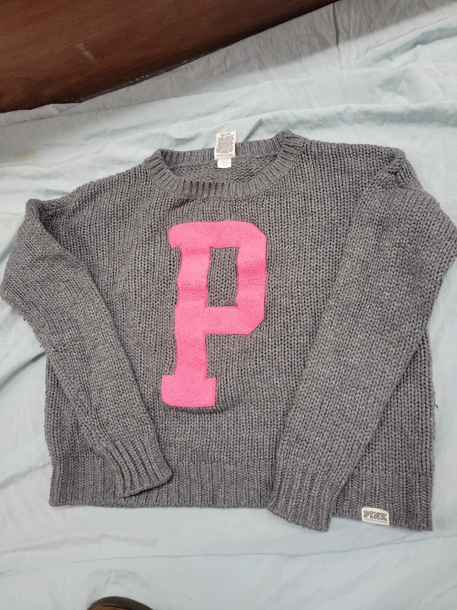 Victoria Secret Pink Size XS Wool Blend Gray Oversized