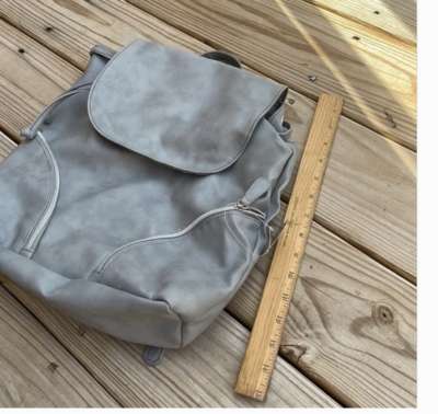 ULTA Rustic Gray Faux Leather Mid-Size Back NEW | eBay display picture 2