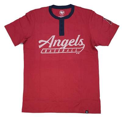 '47 Brand Los Angeles Angels Racer Red Westend Henley Tee