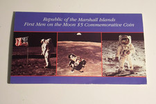 1989 Marshall Islands $5 Commemorative Coin First Men on the Moon