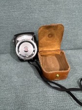 VTG GE General Electric Light Exposure Meter Type PR-2 w/ Leather Case