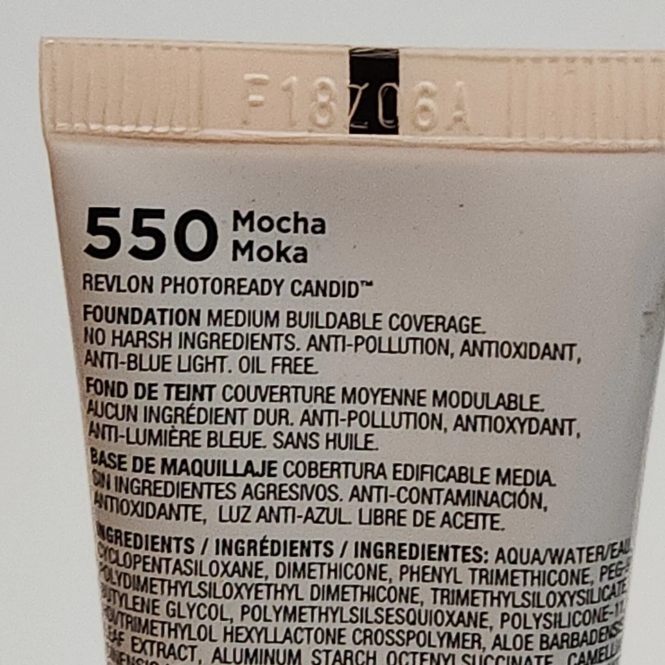 Revlon PhotoReady Candid Natural Finish Anti Pollution 550-Mocha Free Shipping  - Image 4 of 4