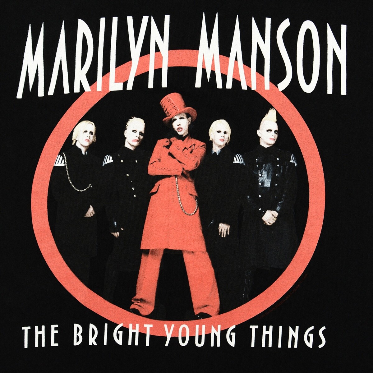 Marilyn Manson Bright Young Things VTG T-Shirt Sz M Golden Age of 