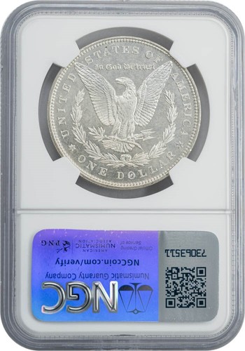 1896 Morgan Silver Dollar $ MS66 PL Proof Like NGC 948598-2 - Picture 2 of 4