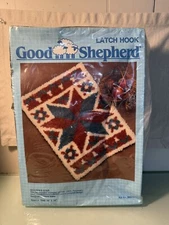 Vintage Good Shepherd "Quilter’s Star" Latch Hook Kit By Laurel Blake 18”x24”
