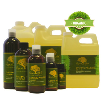 Liquid Gold Evening Primrose Oil 100 % Pure & Organic for Skin Hair and Health