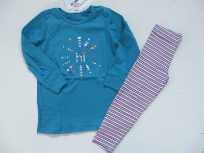 Schiesser langer Schlafanzug Girls 171723 NEU Leggings mit Oberteil Gr. 98 %%