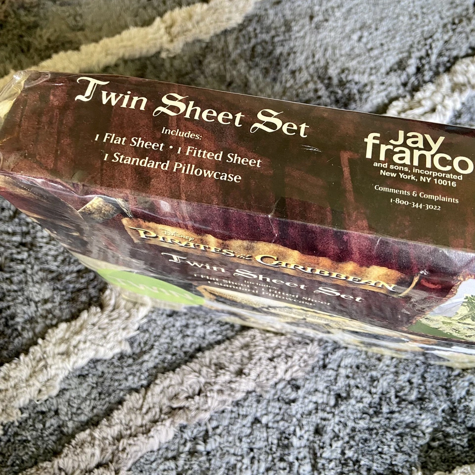 RARO NUEVO Juego de Sábanas Gemelas Disney Piratas del Caribe DEAD STOCK Dead Man's Foto 4 de 4