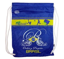 Brasil Cinch Bag Arza Color Navy Blue Yellow