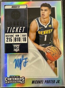 Michael Porter Jr. 2018 Contenders #137 Rookie Ticket Auto Price 