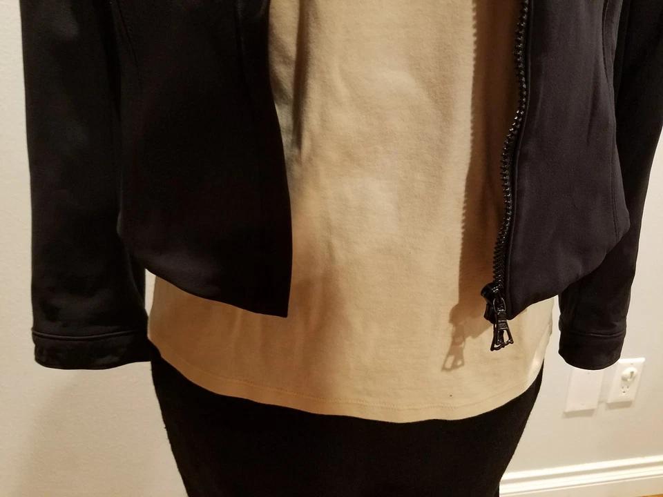 Chaqueta de moto para mujer ILARY ITALY Vera Pelle lycra/spandex negra talla pequeña Foto 3 de 4