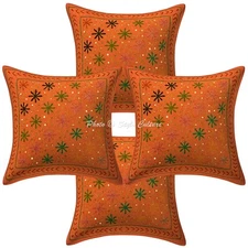 New Home Decor Embroidered 16 x 16 in Pillow Cover Case Handwoven Cushion Room