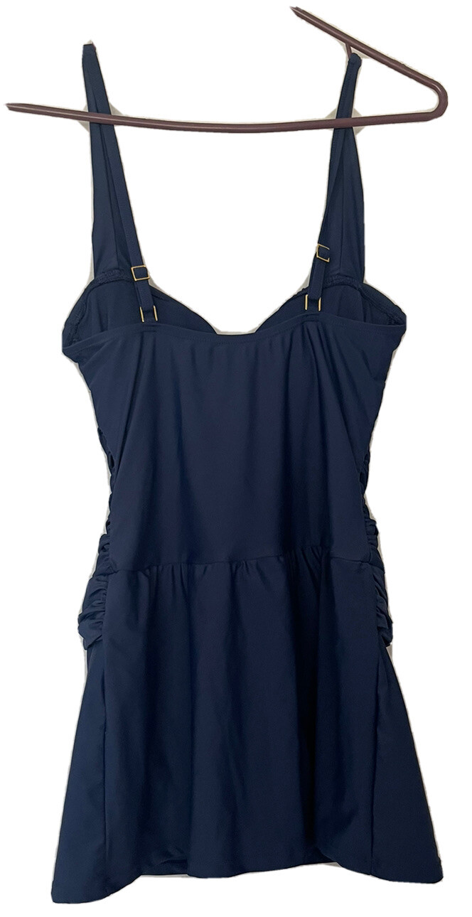 Into the bleu women’s one piece swimsuit swim wear bathing suit 12 navy