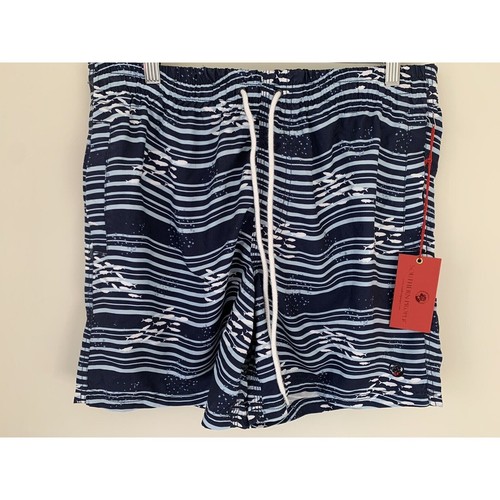 Southern Proper New Mens Navy Swim Trunks Swim Shorts Size Medium NWT $79 - Picture 4 of 12