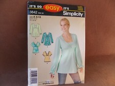 Simplicity Misses Tunic or Top Sizes 8-18 Uncut Pattern 3842