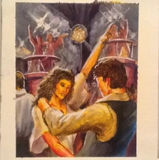 Shadowfist CCG Disco Boom Chaka Laka Original Card Art By Kenneth Waters