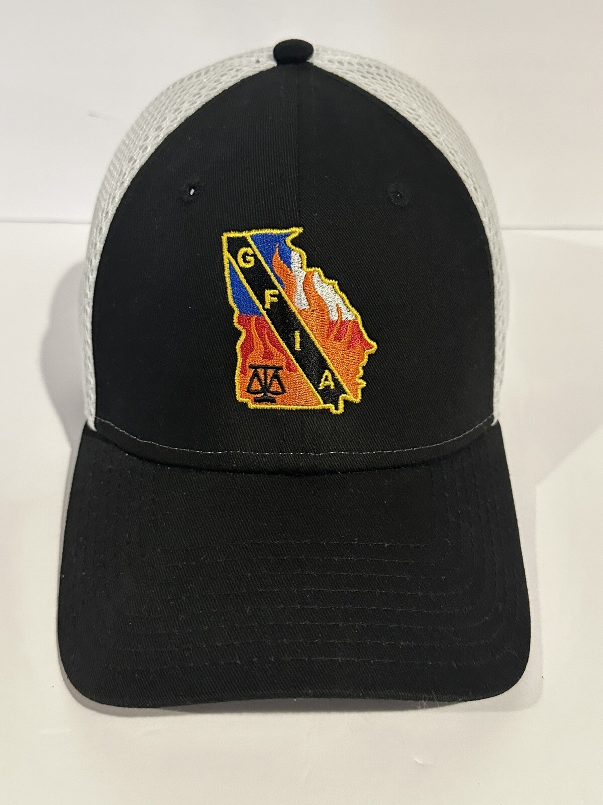 GFIA Fitted Baseball Cap Hat New Era Black & White S/M