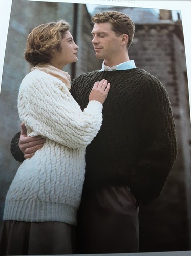 Original Jaeger Dk Adult Sweater 32"-46" Knitting Pattern 6141 - Picture 2 of 3