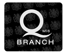 James Bond Q Branch 1/4" Thick Mousepad
