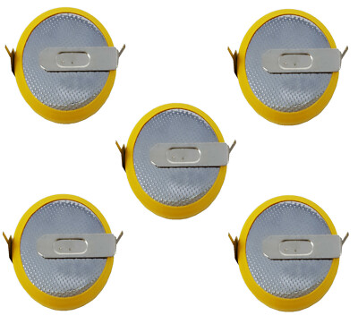 5 x HF-CMOS Batterie / Battery BIOS BR / CR2032-HF mit Lötfahne 3V für PC EINWEG