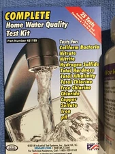 SenSafe Home Water Quality Test Kit #481199 Coliform Bacteria, Nitrate, Chlorine