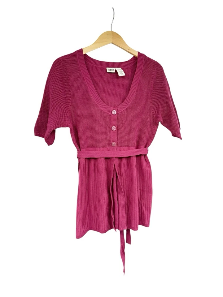 Suéter Top Estilo Babydoll Route 66 Y2K Borgoña Mujer Grande Foto 2 de 4