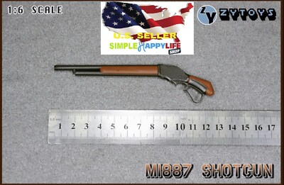 1/6 M1887 Shotgun model for Hot toys Terminator Arnold Phicen ganghood  USA 