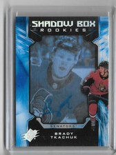 BRADY TKACHUK 2018/19 SPX ROOKIE SHADOW BOX AUTOGRAPH AUTO #30/98 -SENATORS!!