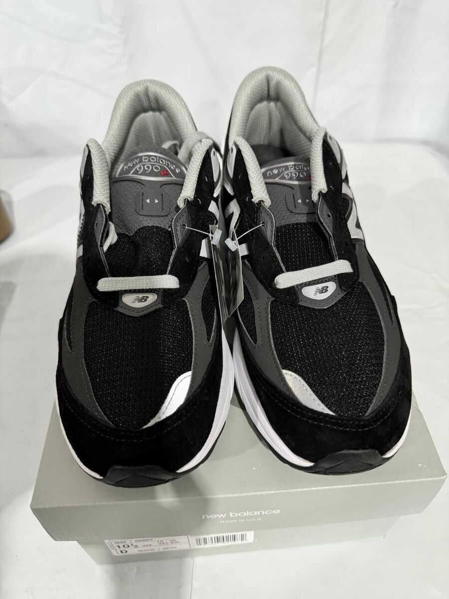Size 10.5 - New Balance 990v6 Made in USA Black Silver for Size 10.5 - New Balance 990v6 Made in USA Black Silver for