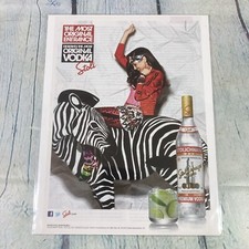 2012 Sexy Dama Stoli Vodka Cebra Moda Impresión Anuncio/Póster Promoción Arte Revista Página
