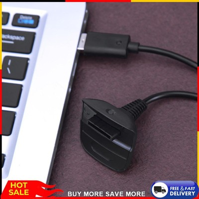 1pc Charging Cable for Xbox 360 Wireless Game Controller Joystick(Black)