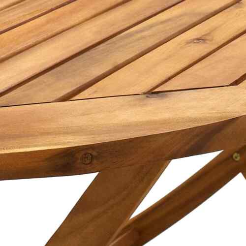 vidaXL Folding Garden Table 160x85x75 cm Solid Acacia Wood - Picture 6 of 7