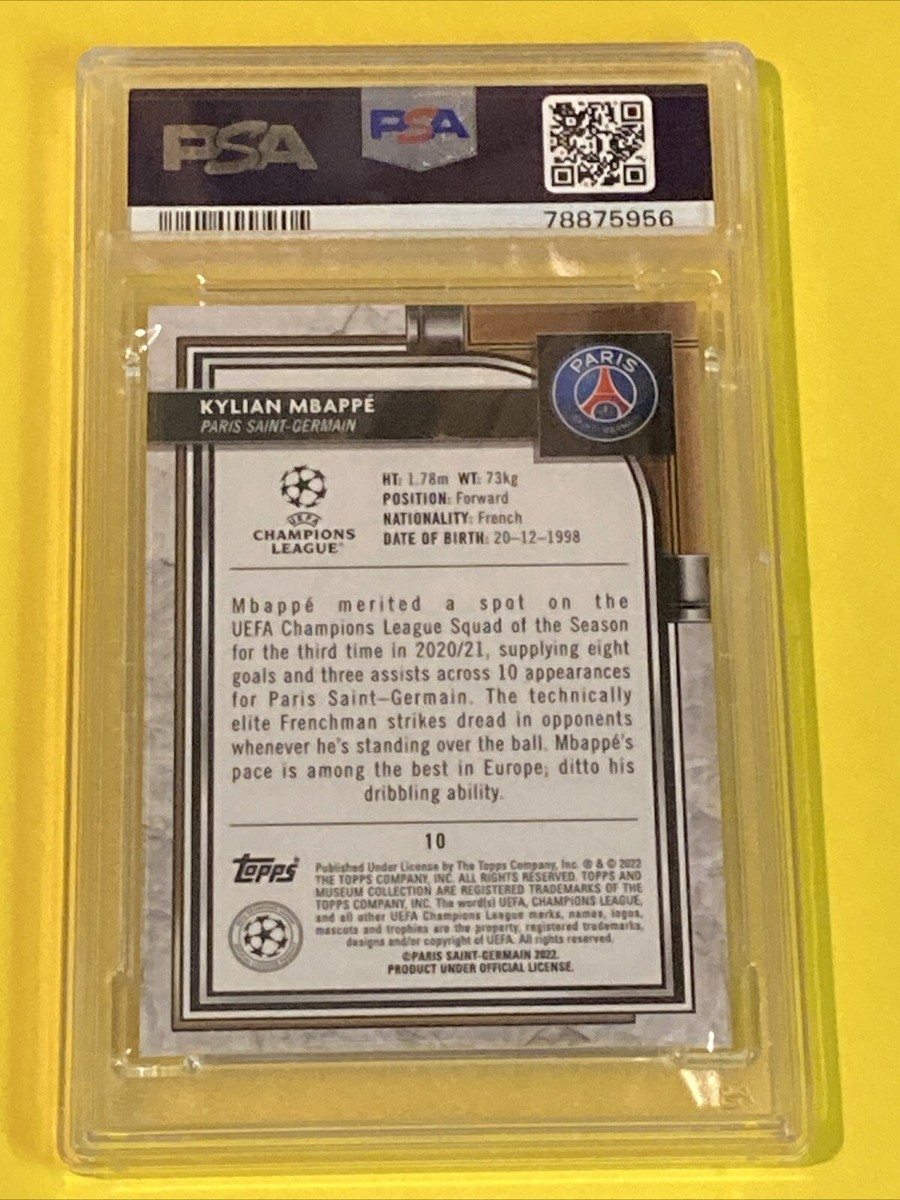 2021-22 Topps Museum Collection UCL - Kylian Mbappe #10 Ruby
