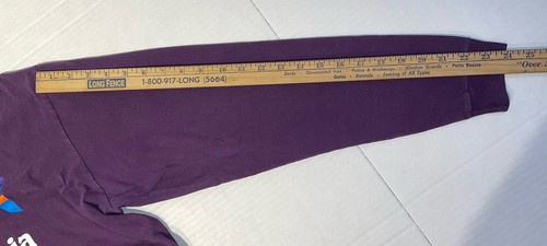 Patagonia Ventura T Shirt Mens Sz M 42 Chest Purple Long Sleeve Crew Neck Hiking - Picture 14 of 15