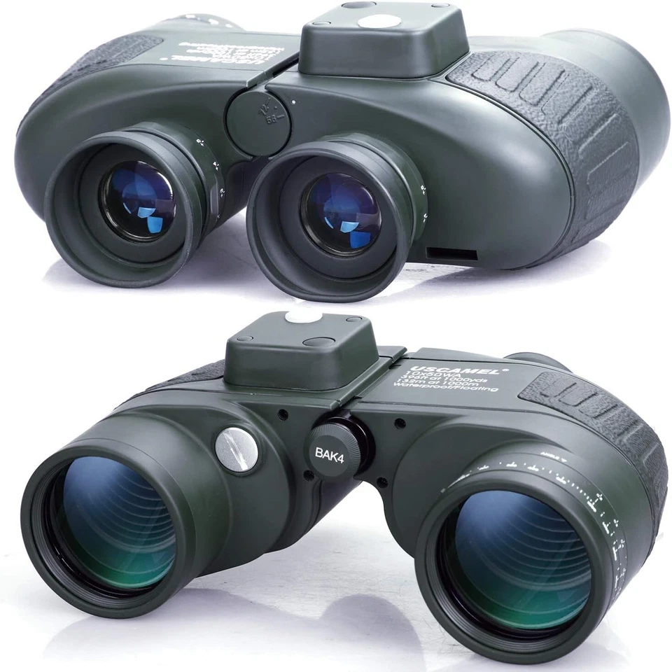 10X50 Waterproof Marine Binoculars with Rangefinder Compass for Adventurers - Image 4 of 4