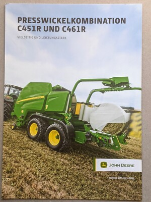 JOHN DEERE C451R & C461R Press-Wickelkombinationen Prospekt 04/2018 Traktor