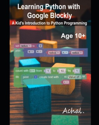  Mit dem Etikett  - Python lernen mit Google Blockly Einführung eines Kindes in Pytho - J555z