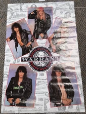  WARRANT Collage Poster 1989 Brockum 22x35 