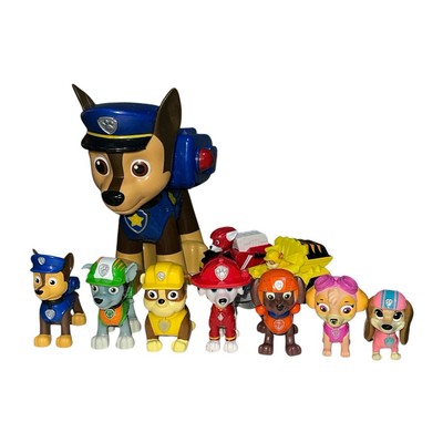 Lot Paw Patrol Figures Dog Puppy Rubble Rocky Marshall Skye Chase Liberty Cars