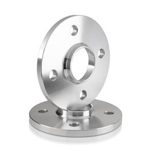  4x100 Forged Hubcentric Wheel Spacers 10mm with 10mm w/ Lip / 2 Pack Silver