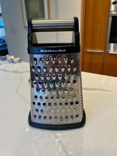 KitchenAid 4-Sided Box Grater Stainless Steel Soft Grip Handle Non-Slip Base