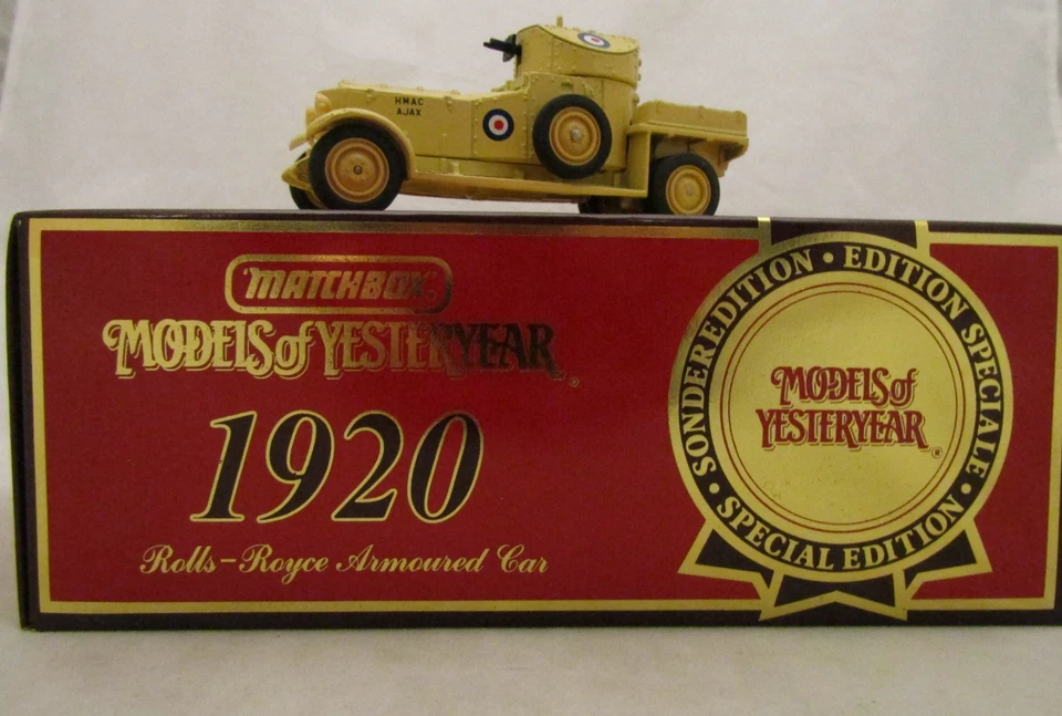 VOITURE 1/43 ROLLS ROYCE 1920 PANZER WAGEN BLINDE - MATCHBOX - Photo 4/4