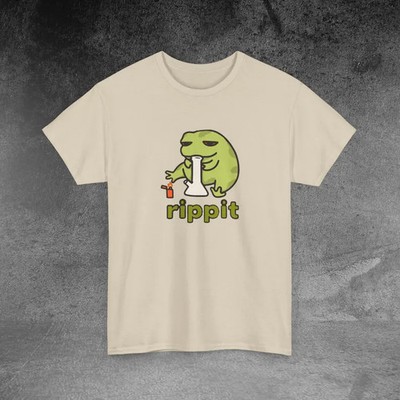 Rippit Frog Comfort Tee Stoner Gift Funny