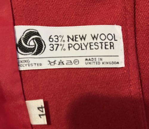 Windsmoor Vintage schwarz & rot Jacke Wollmischung Smart Büro Anlass UK12/14 - Bild 6 von 10