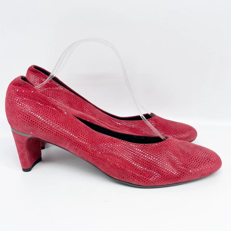 Vestido de salón VANELi para mujer Dayle punta redonda bloque rojo talla 11 M Foto 3 de 4